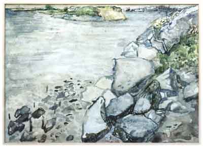 Aquarel Lek bij Vianen